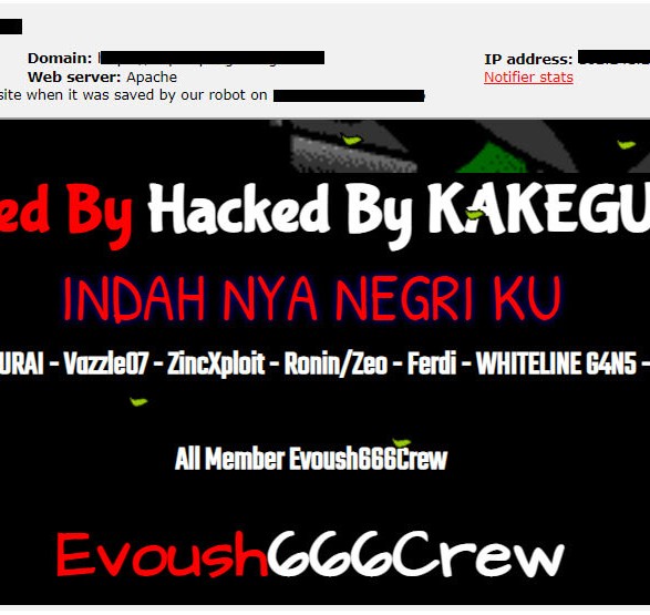 Defacement on Government Sites