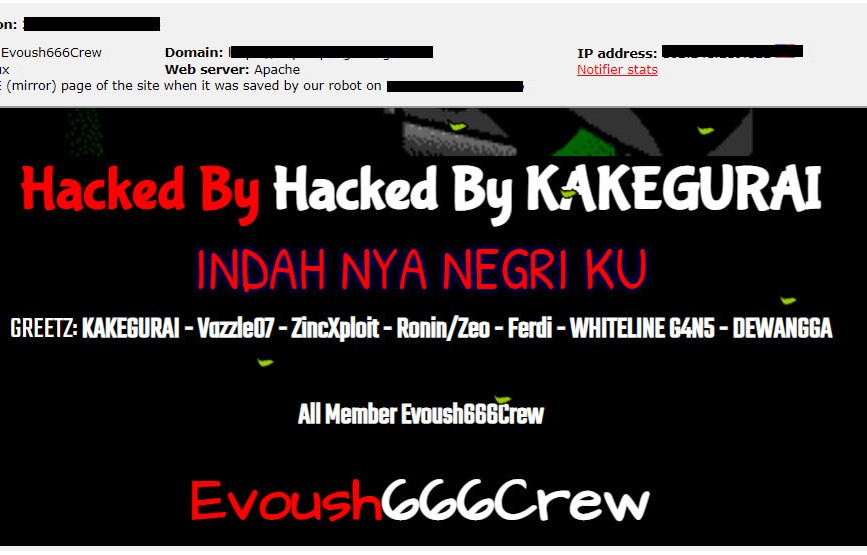 Defacement on Government Sites
