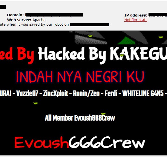 Defacement on Government Sites